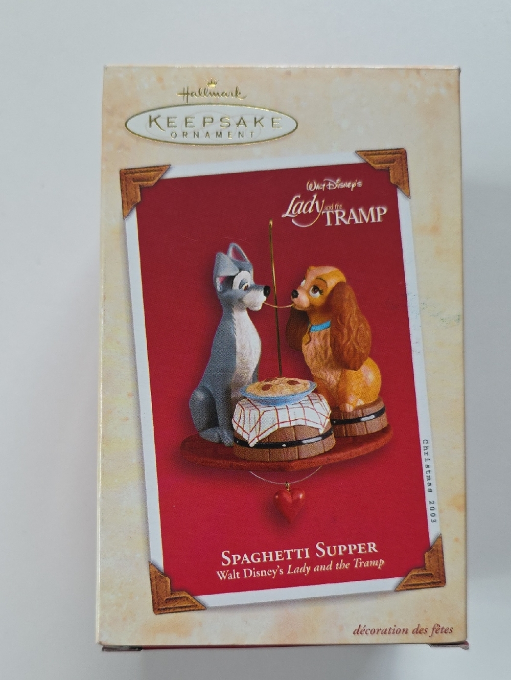 Hallmark Keepsake 'Spaghetti Supper' Lady and the Tramp Ornament - Orginal Box